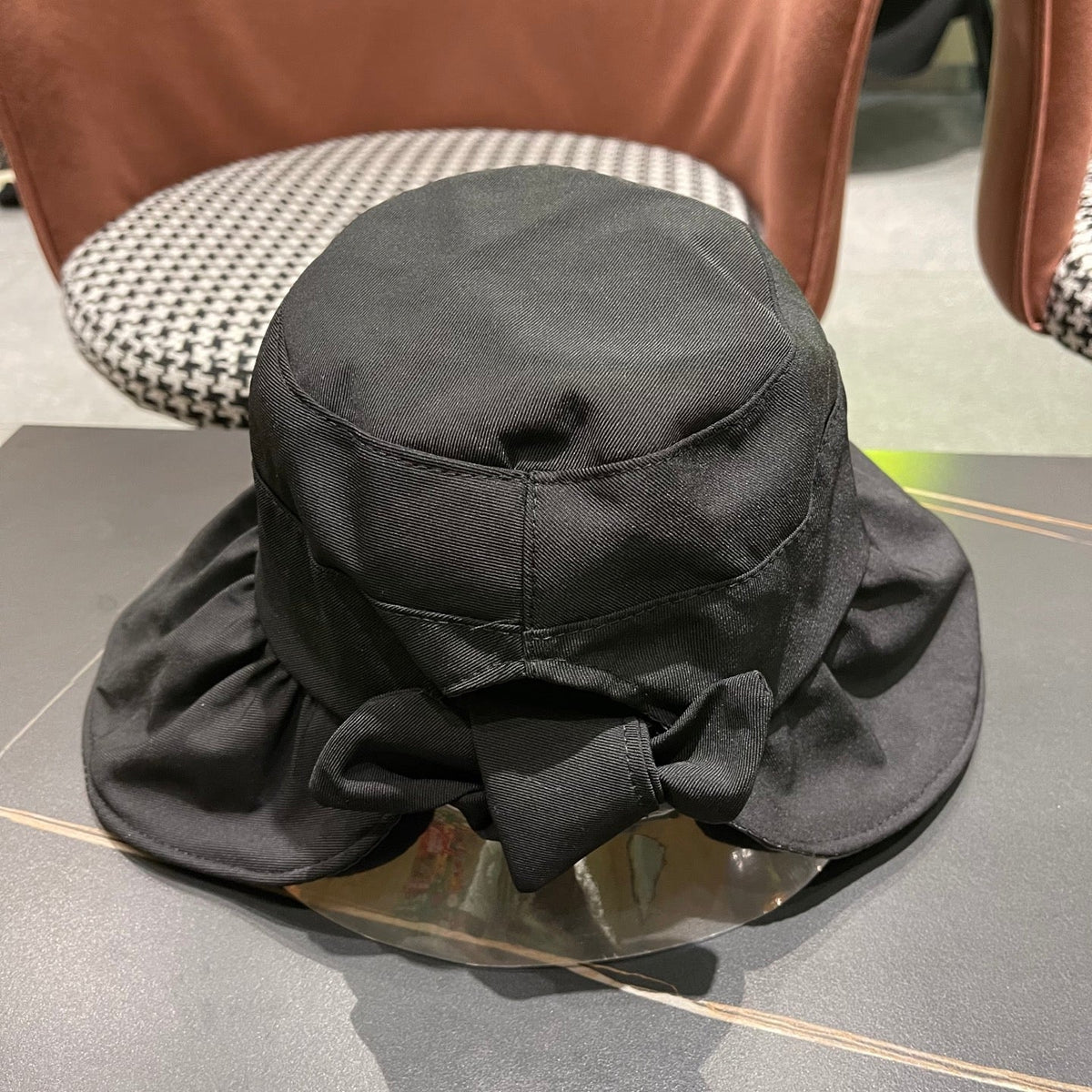 CELINE 25S BUCKET HAT 734583 IN BLACK